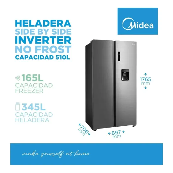 Heladera Side By Side 510L No Frost (12 dias habiles)