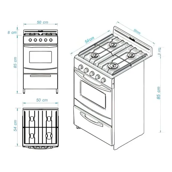 Cocina Candor con Visor (12 dias habiles)