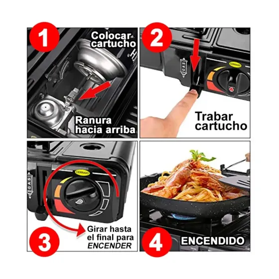 Anafe Portatil Camping Gas Butano (8 dias habiles)