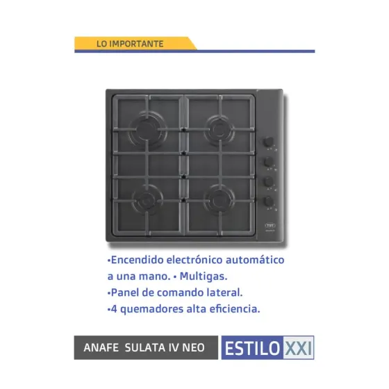 Anafe Gas Empotrable (12 dias habiles)