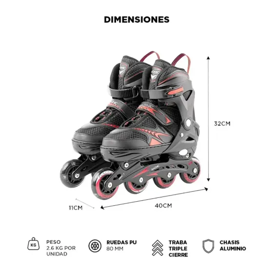 Rollers Aluminio Extensible (8 dias habiles)