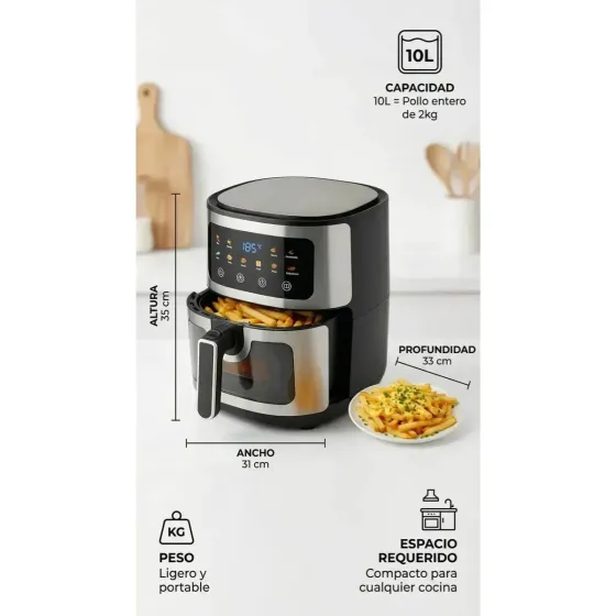 Freidora de Aire 10L 1400W (8 dias habiles)