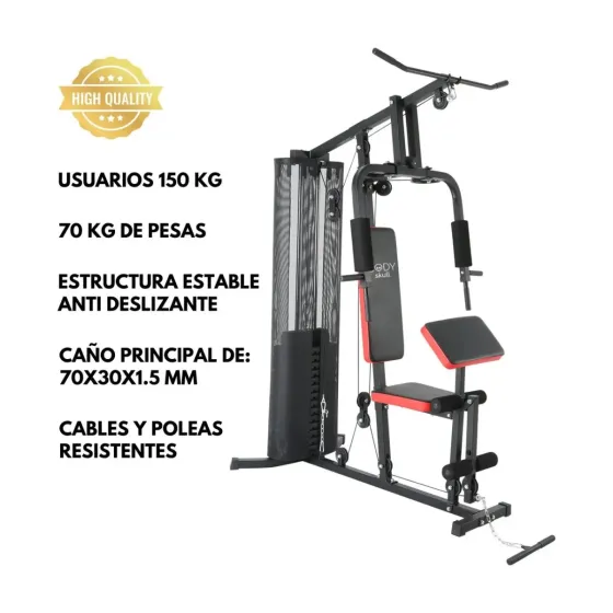 Multigimnasio hasta 150kg (12 dias habiles)