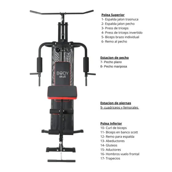 Multigimnasio hasta 150kg (12 dias habiles)