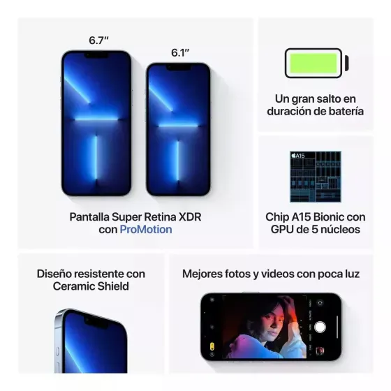 Iphone 13 Pro usado 128gb 87% Grado 1