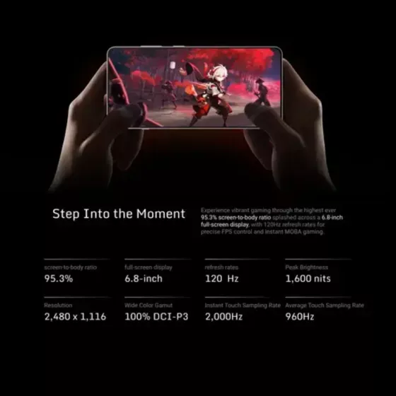 Nubia RedMagic 10 Air 12/256gb (40 dias habiles)