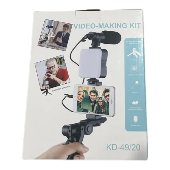 Ver más sobre Productos Varios Kit para videos Tripode, Luz y Microfono, Argentina