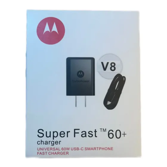 Ver más sobre Cargador y Cable Cargador completo 60w carga rapida micro usb o V8, Argentina