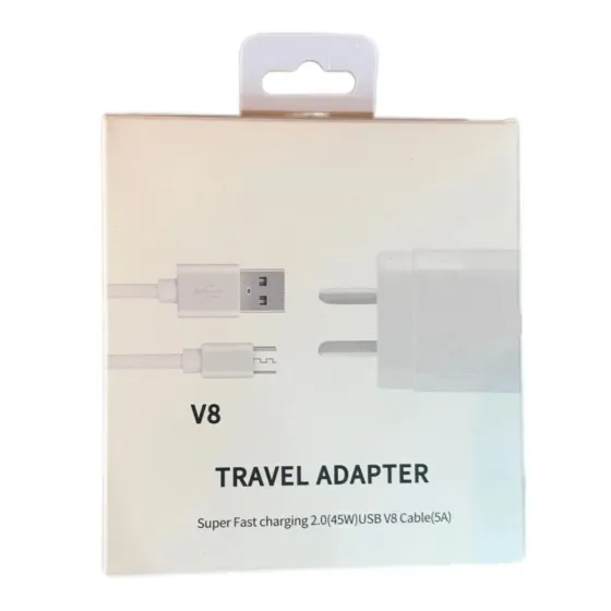 Ver más sobre Cargador y Cable Cargador completo 45w USB A a Micro USB o V8, Argentina