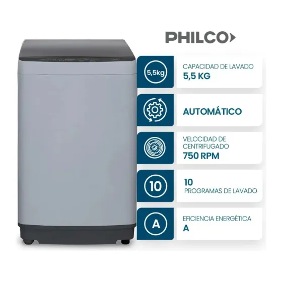 Ver más sobre Lavarropas / Secarropas  Lavarropas Automatico 5.5kg (8 dias habiles), Argentina