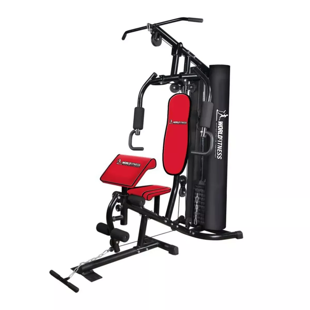 Multigimnasio hasta 140kg Rojo y Negro (12 dias habiles)