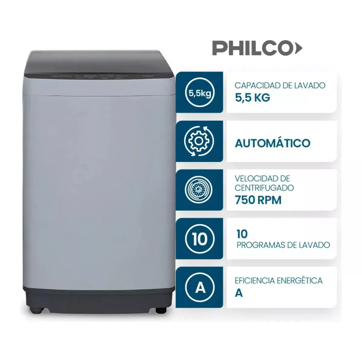 Lavarropas Automatico 5.5kg (8 dias habiles)