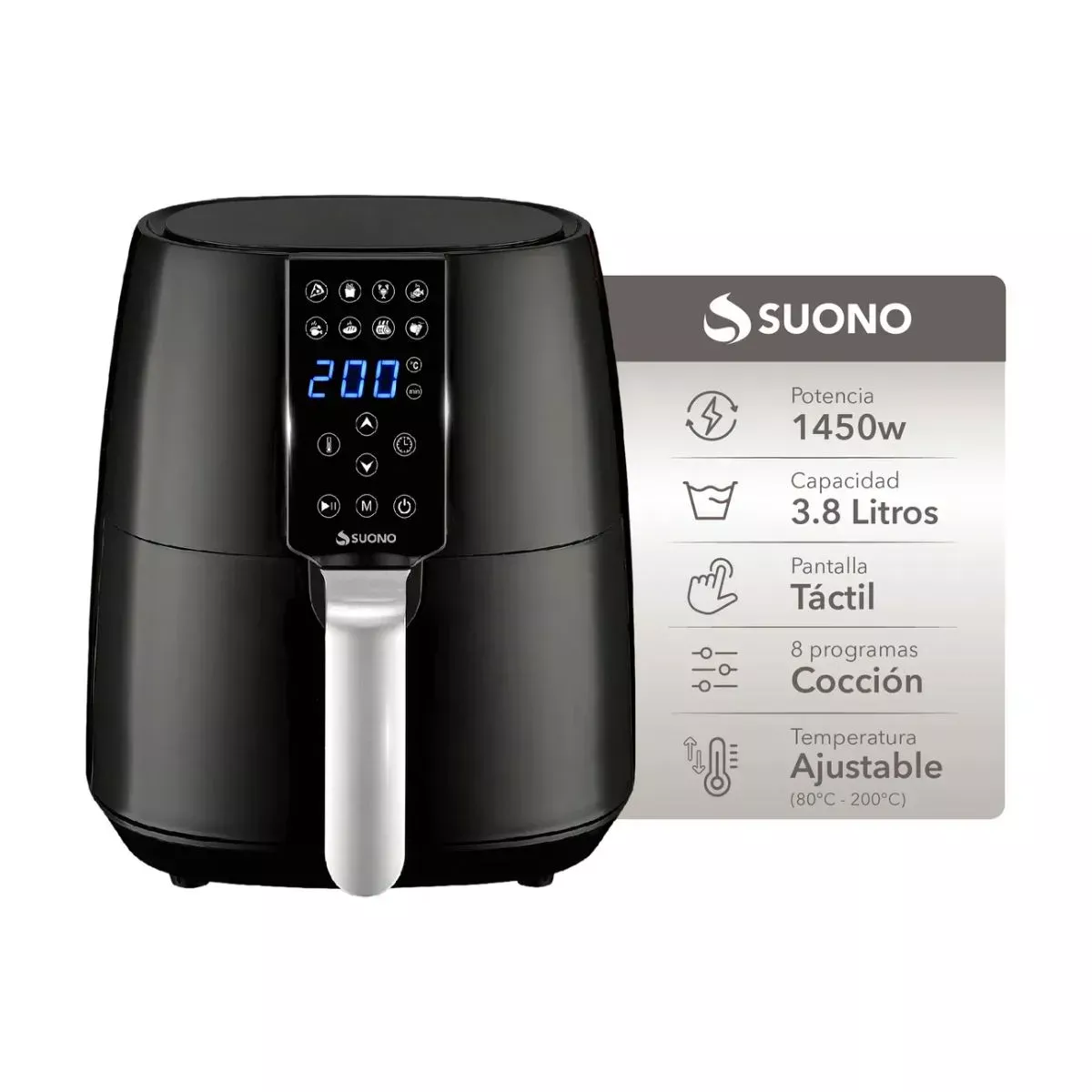 Freidora de Aire 3.8L (8 dias habiles)
